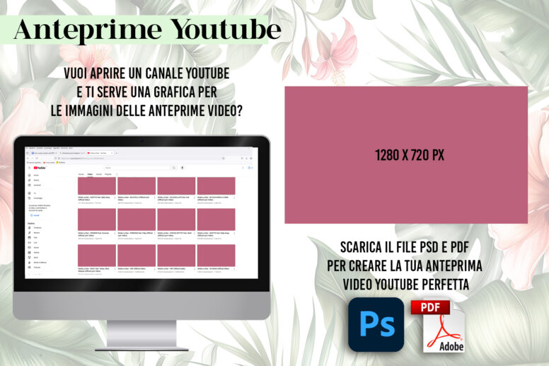 come creare le anteprime dei video youtube dimensioni misure