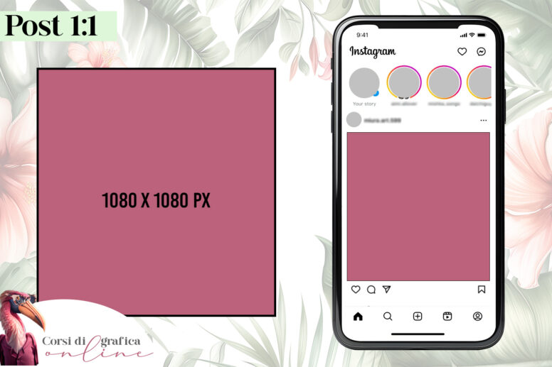 dimensioni per creare un post instagram